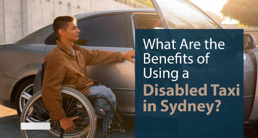 Wheelchair accessible taxi supporting a passenger in Sydney