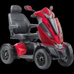Mobility scooter suitable for wheelchair taxi transport